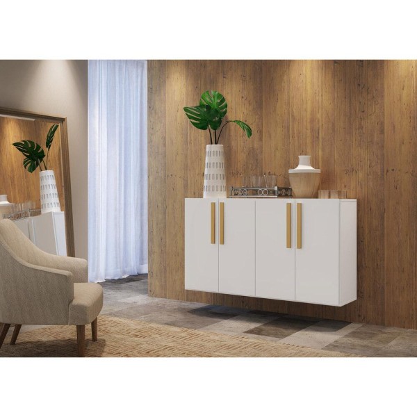 Encontraproduto.com.br - Aparador Buffet 4 Portas Suspenso Viena Multimóveis V3605