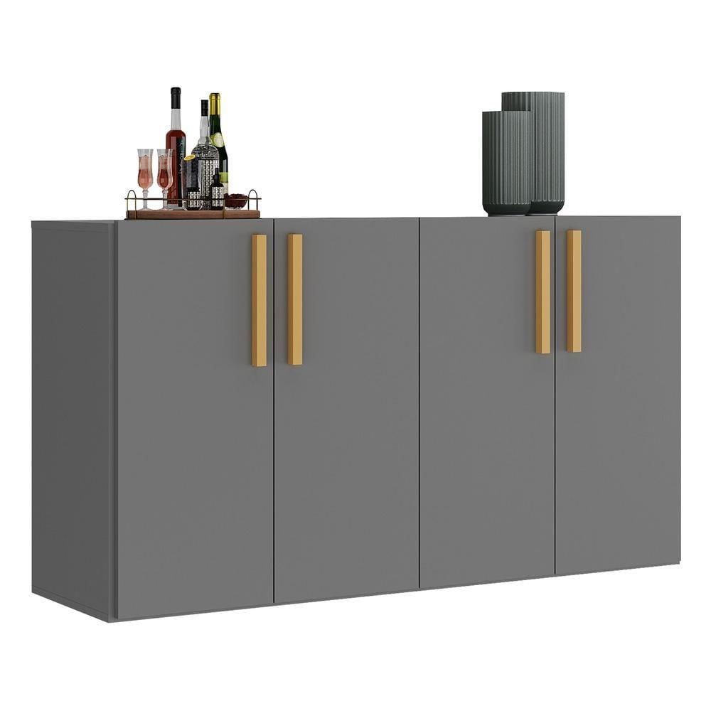 Encontraproduto.com.br - Aparador Buffet 4 Portas Suspenso Viena Multimóveis V3605
