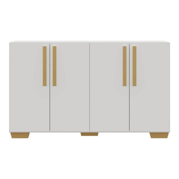 Encontraproduto.com.br - Aparador Buffet 4 Portas com Pés Quadrados Viena Multimóveis V3607