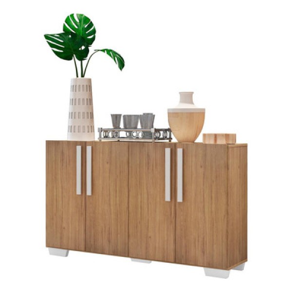 Encontraproduto.com.br - Aparador Buffet 4 Portas com Pés Quadrados Viena Multimóveis V3607