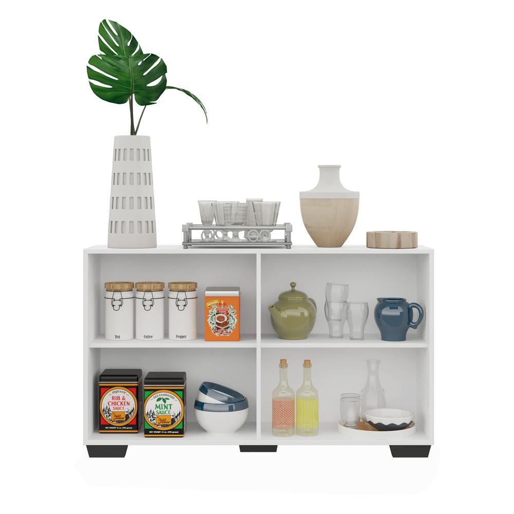 Encontraproduto.com.br - Aparador Buffet 4 Portas com Pés Quadrados Viena Multimóveis V3607