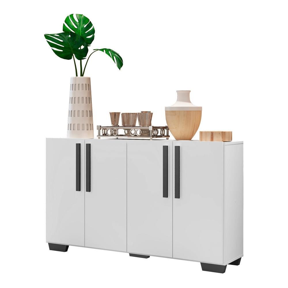 Encontraproduto.com.br - Aparador Buffet 4 Portas com Pés Quadrados Viena Multimóveis V3607