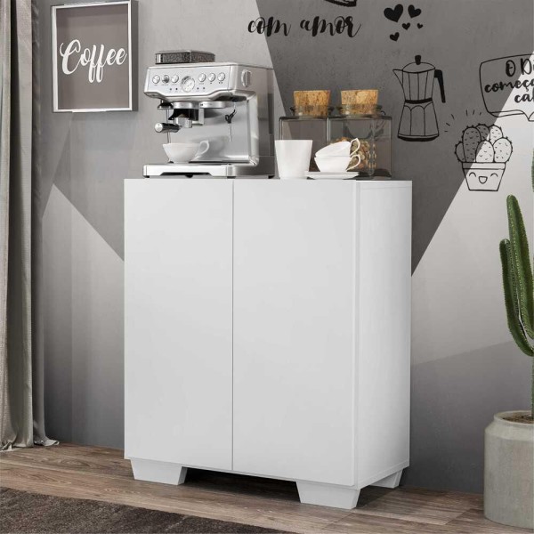 Encontraproduto.com.br - Aparador Buffet 2 Portas com Pés Quadrados Veneza Multimóveis V3610