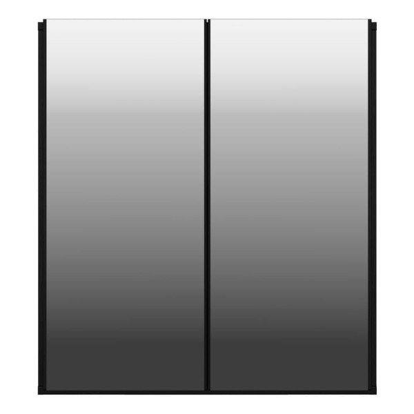 Encontraproduto.com.br - Aparador Buffet 2 Portas Com Espelho Vegas V3611 Preto Preto