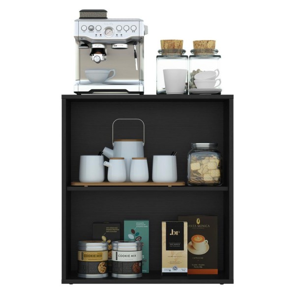 Encontraproduto.com.br - Aparador Buffet 2 Portas Com Espelho Vegas V3611 Preto Preto