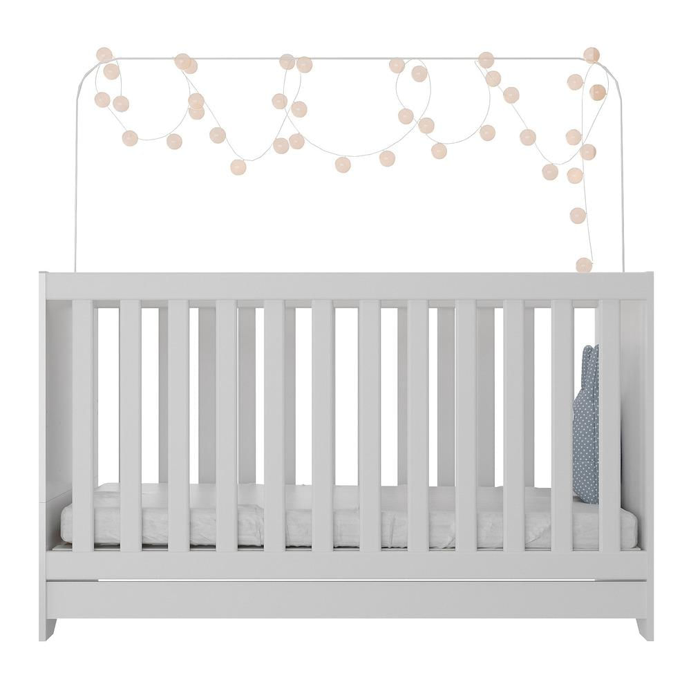 Encontraproduto.com.br - Berço 3 em 1 com Colchão Incluso Multimóveis MP0527C Branco