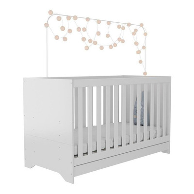 Encontraproduto.com.br - Berço 3 em 1 com Colchão Incluso Multimóveis MP0527C Branco