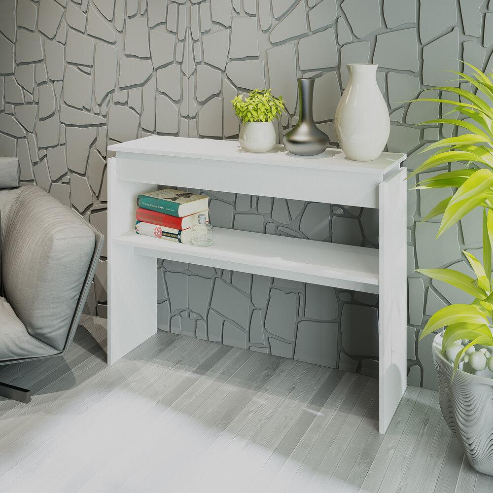Encontraproduto.com.br - Aparador 100cm com Prateleira Multimóveis CR50028 Branco