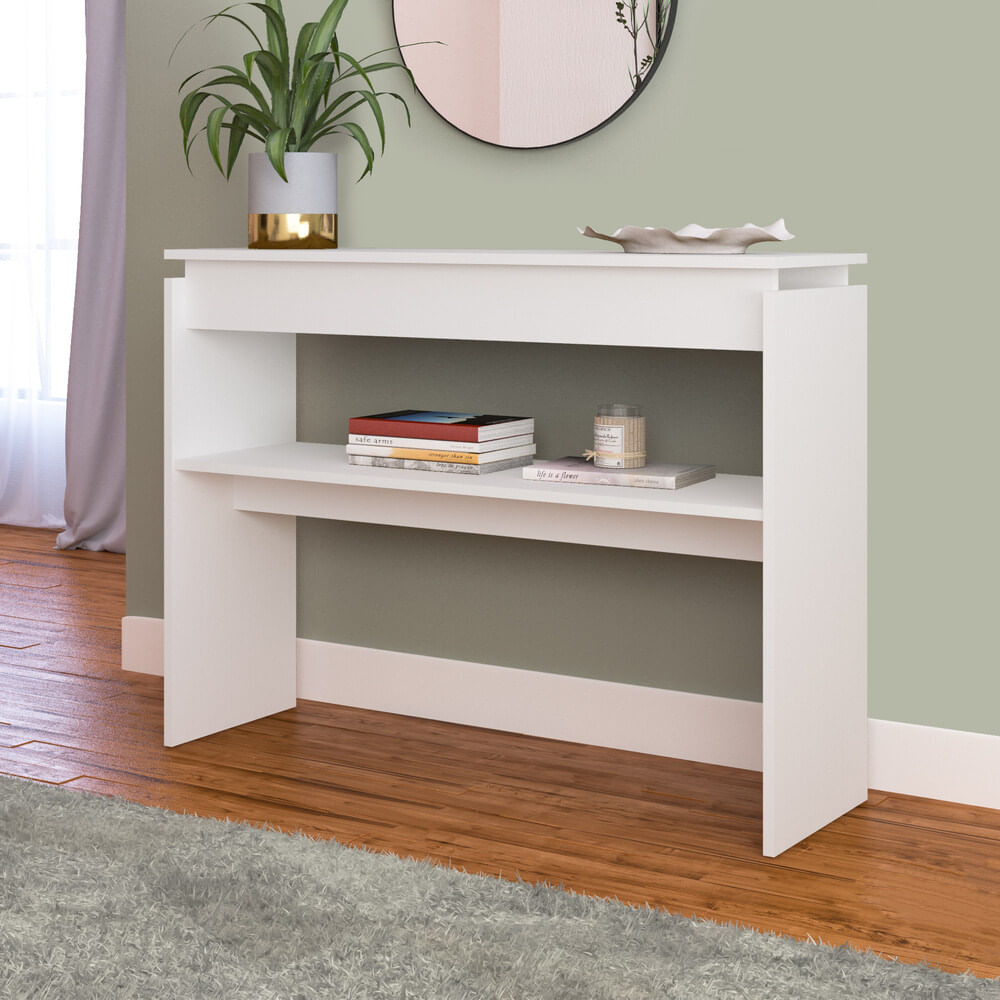 Encontraproduto.com.br - Aparador 100cm com Prateleira Multimóveis CR50028 Branco