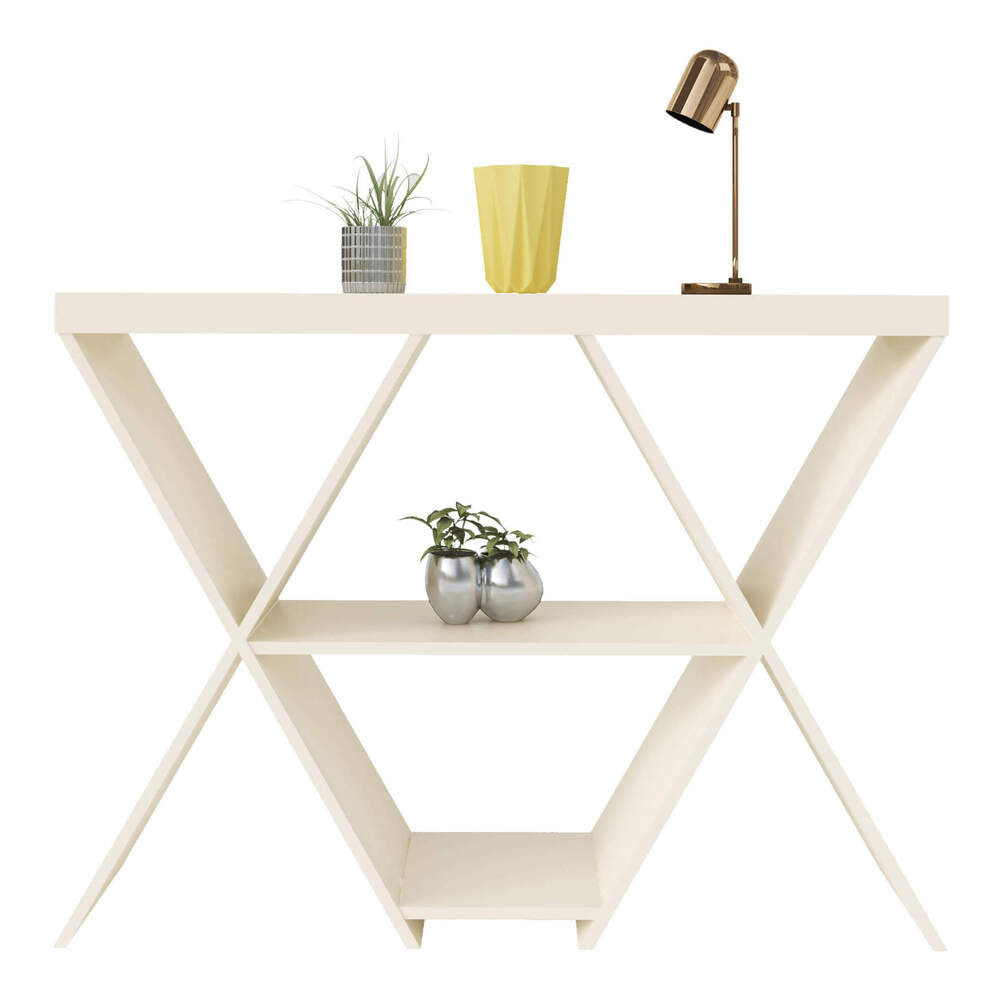 Encontraproduto.com.br - Aparador 110Cm Com Nichos Multimóveis Cr50029 Off White Off White