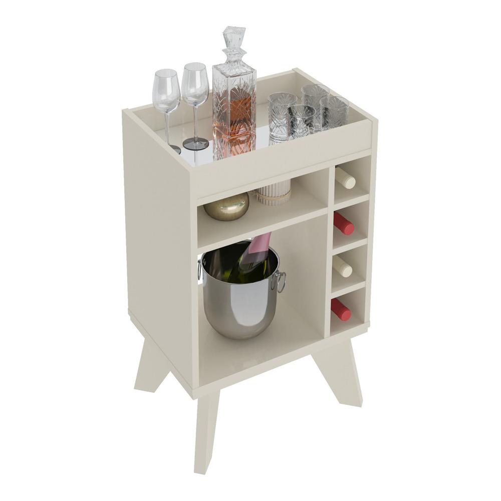 Encontraproduto.com.br - Adega Bar Retrô com Espelho Multimóveis CR50033 Off White