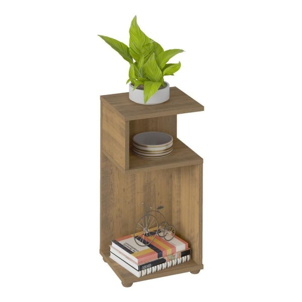Encontraproduto.com.br - Mesa de Apoio 30cm com Nicho Multimóveis CR45133 Pinho