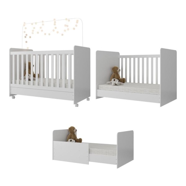Encontraproduto.com.br - Quarto Completo com Colchão e Poltrona de Amamentação Pimpolho Multimóveis MP4097 Branco
