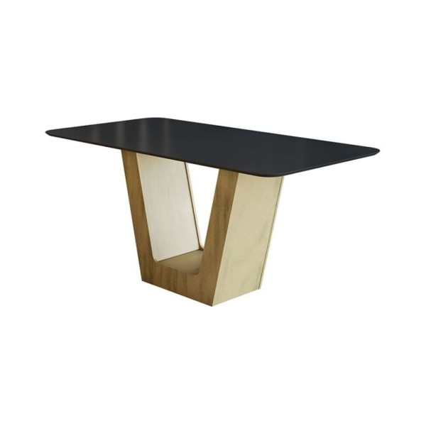 Encontraproduto.com.br - Mesa De Jantar 180cm Multimóveis Cr50046 Carvalho/preta Carvalho/preto