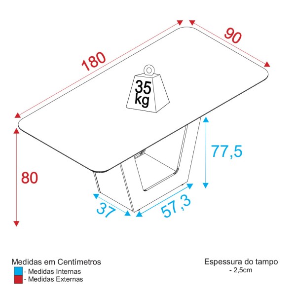 Encontraproduto.com.br - Mesa De Jantar 180cm Multimóveis Cr50046 Carvalho/preta Carvalho/preto