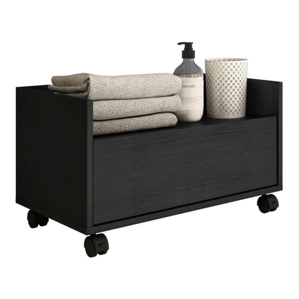 Gabinete Armário Banheiro 60Cm Com Rodízios MultimóveisV3591