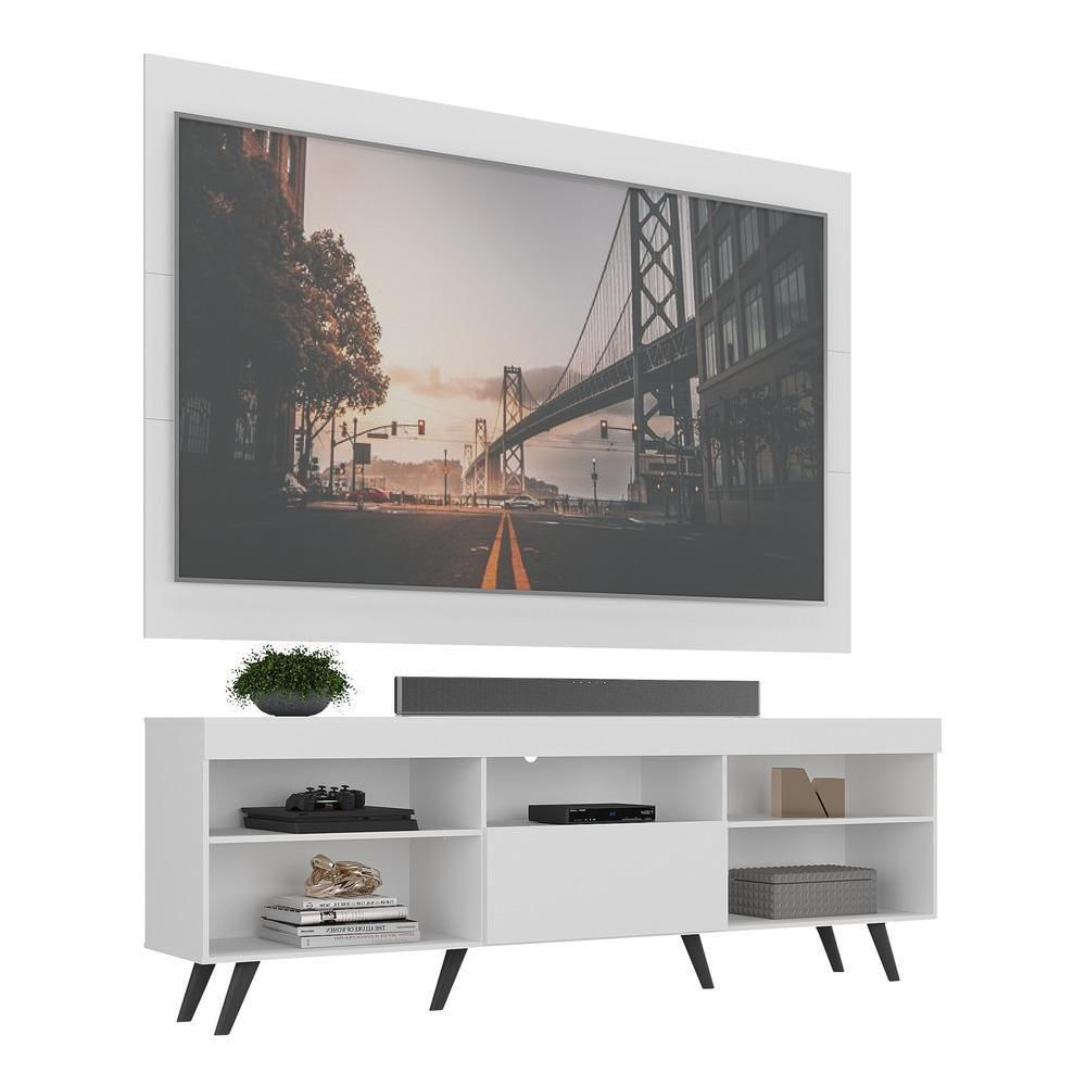 Rack Retrô com Painel TV até 75