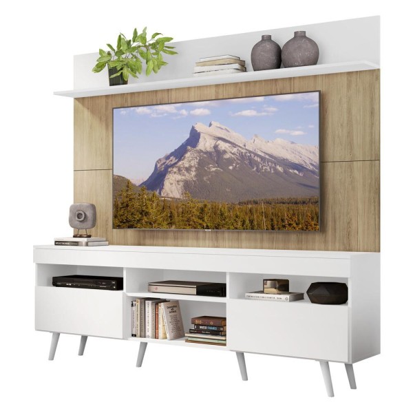 Encontraproduto.com.br - Rack Retrô Com Painel Tv 65