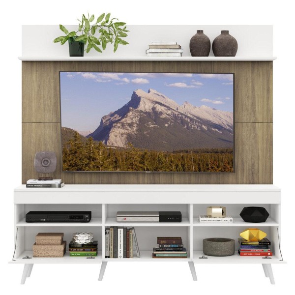 Encontraproduto.com.br - Rack Retrô Com Painel Tv 65