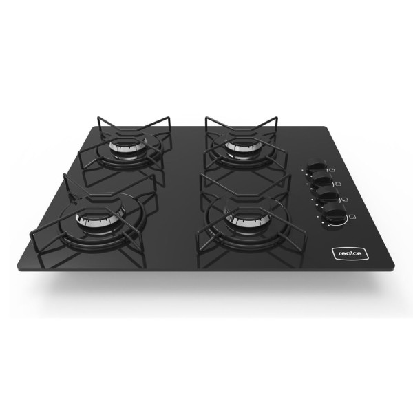 Cooktop 4 Bocas A Gás Realce Bivolt Cr214 Preto Bivolt