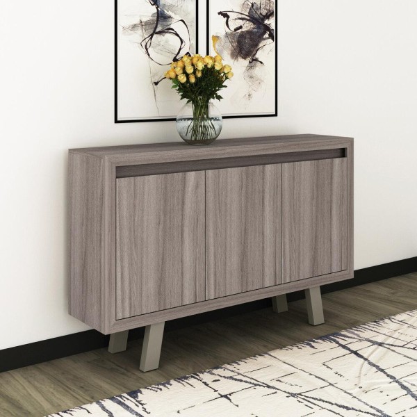 Encontraproduto.com.br - Balcão Escritório Com 3 Portas Multimóveis Vcr25028 Carvalho/Fendi Carvalho/Fendi