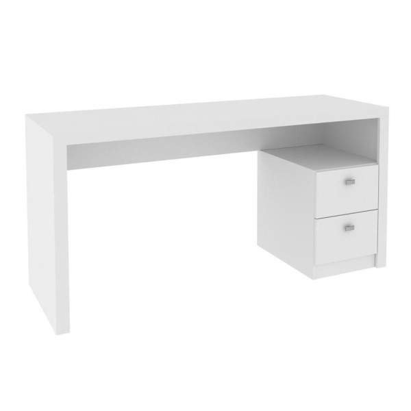 Encontraproduto.com.br - Escrivaninha Com 2 Gavetas Multimóveis Vcr25033 Branco