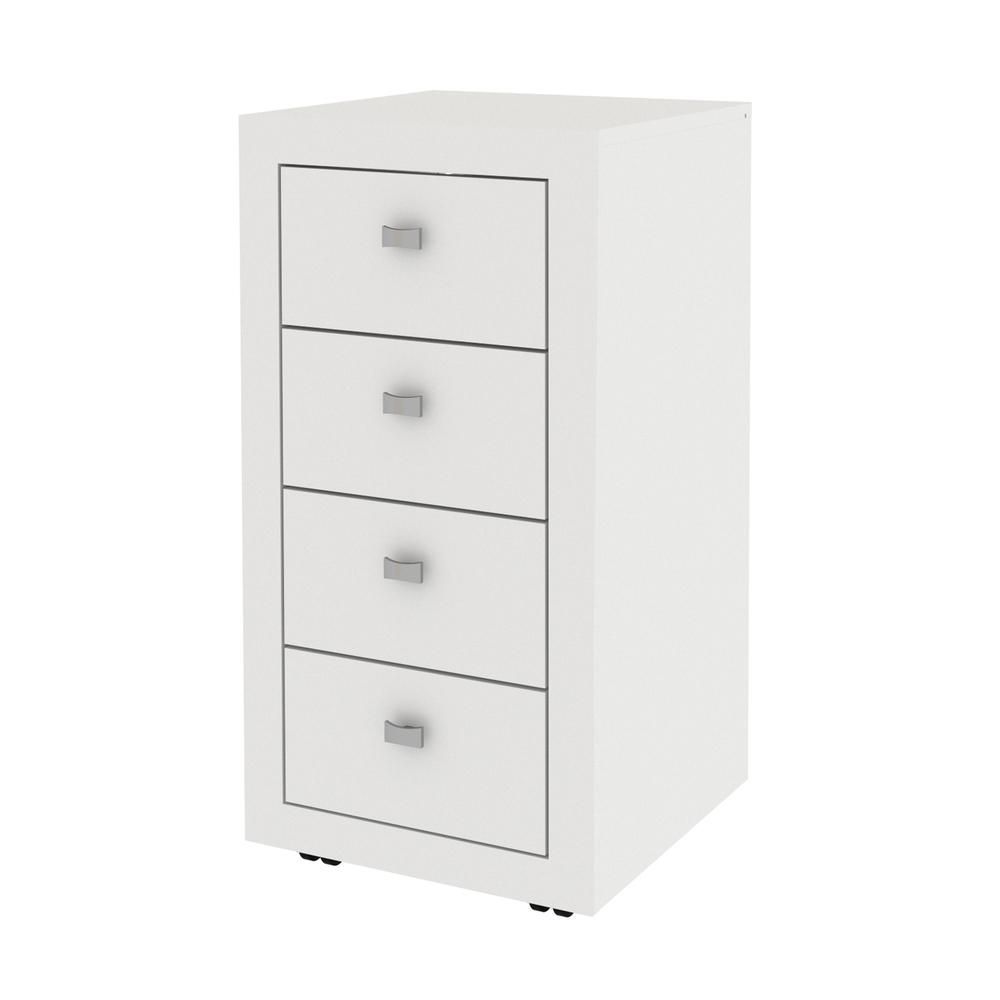 Encontraproduto.com.br - Gaveteiro Com 4 Gavetas Multimóveis Vcr25035 Branco Branco