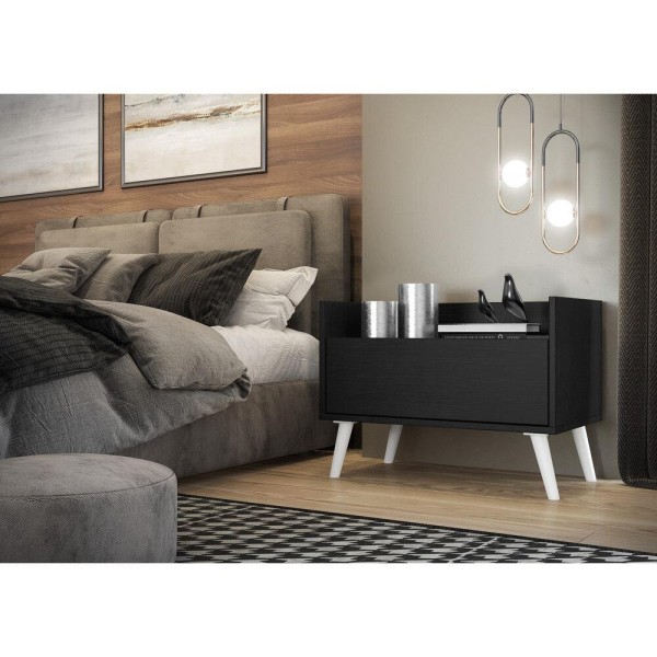 Encontraproduto.com.br - Kit com 2 Mesas de Cabeceira 60cm Retrô Multimóveis V3633