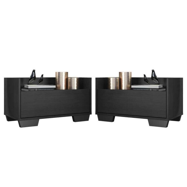 Encontraproduto.com.br - Kit com 2 Mesas de Cabeceira 60cm Multimóveis V3634