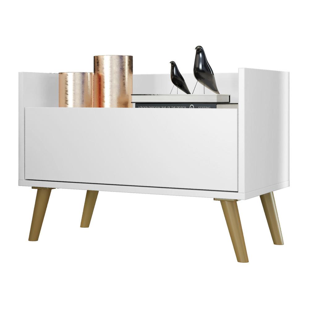 Mesa de Cabeceira 80cm Retrô Multimóveis V4000
