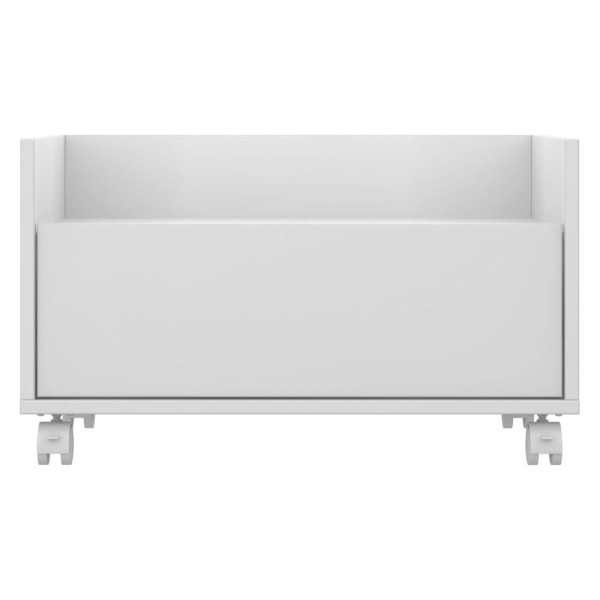 Encontraproduto.com.br - Mesa De Cabeceira 80Cm Com Rodízios Multimóveis V4006 Branca Branco