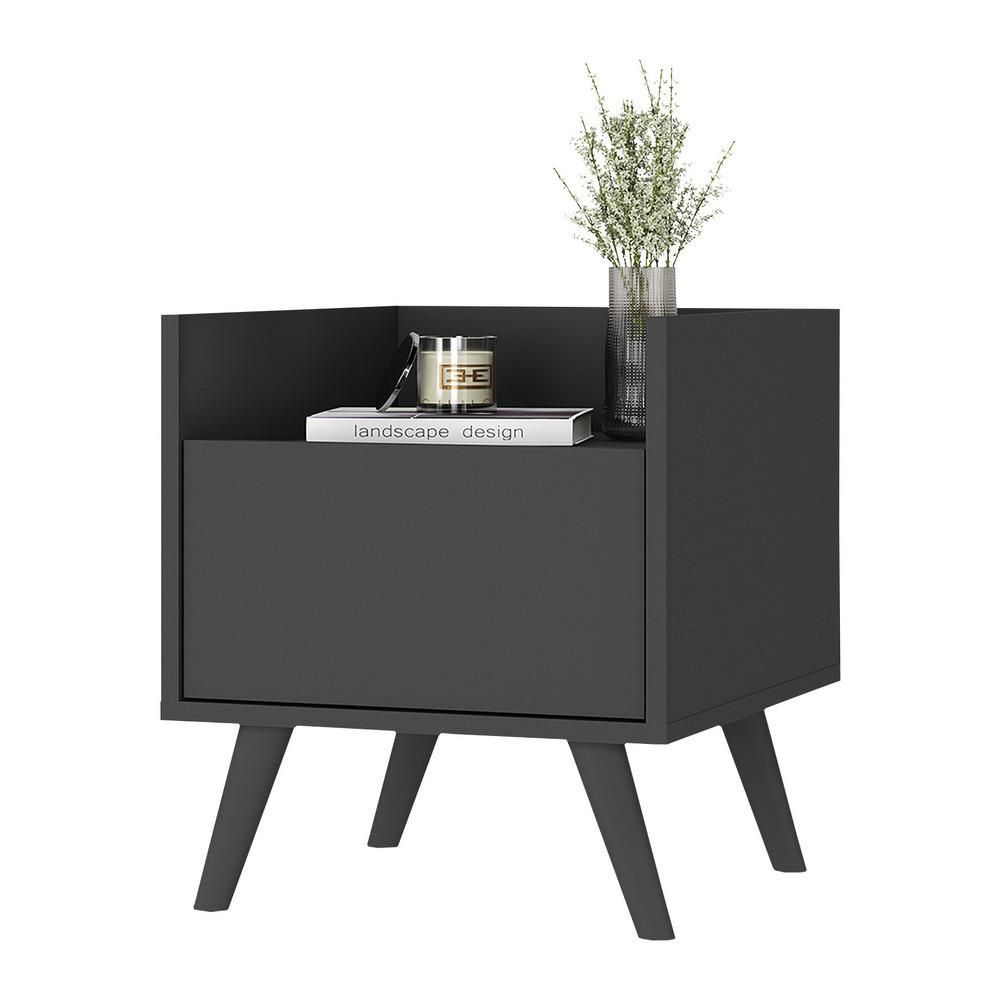 Encontraproduto.com.br - Kit com 2 Mesas de Cabeceira 40cm Retrô Multimóveis V4044