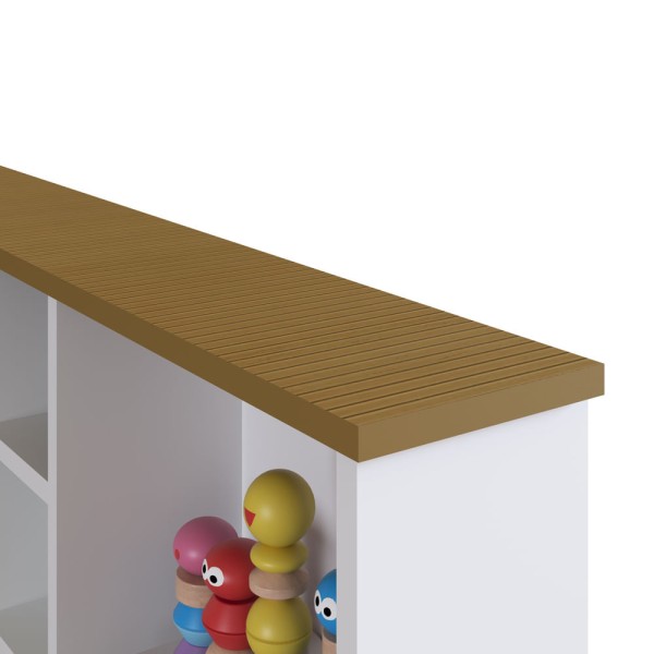Encontraproduto.com.br - Cama Infantil Com Nichos Para Colchão 188x88cm Multimóveis Cr40069 Branca Branco