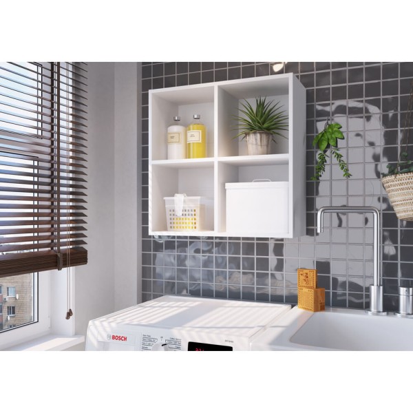 Encontraproduto.com.br - Armário Lavanderia com Prateleiras Multimóveis CR30034 Branco