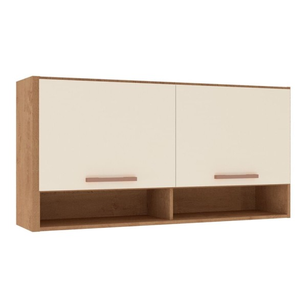 Encontraproduto.com.br - Armário Aéreo 120cm Com 2 Portas Multimóveis Cr20220 Cor Freijó Rústico/Green
