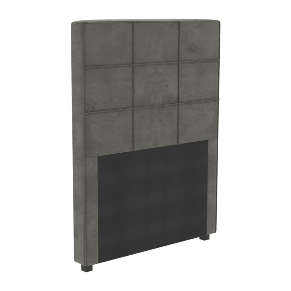 Encontraproduto.com.br - Cabeceira Estofada Solteiro 90cm Multimóveis CR35159 Chumbo