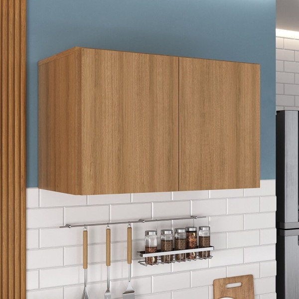 Encontraproduto.com.br - Armário de Cozinha Aéreo 2 Portas Multimóveis MP2154 Rustic