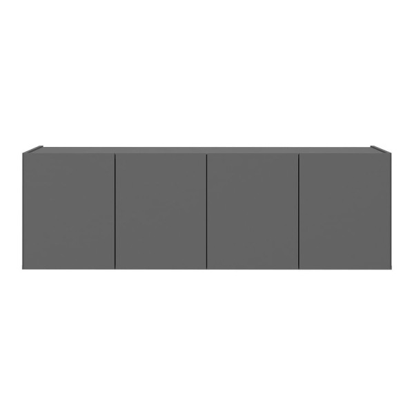 Encontraproduto.com.br - Rack Para Tv Até 50 Polegadas Com 4 Portas Suspenso Multimóveis Mp1070 Grafite Grafite