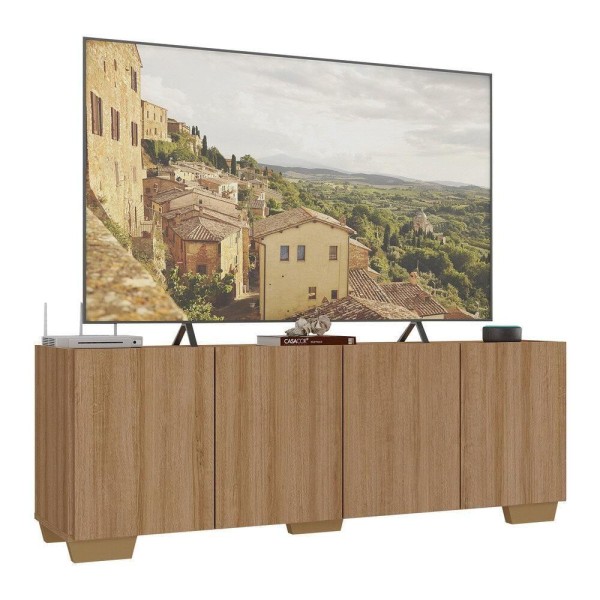Rack Para Tv Até 50 Polegadas Com Mp1072 Rustic natural
