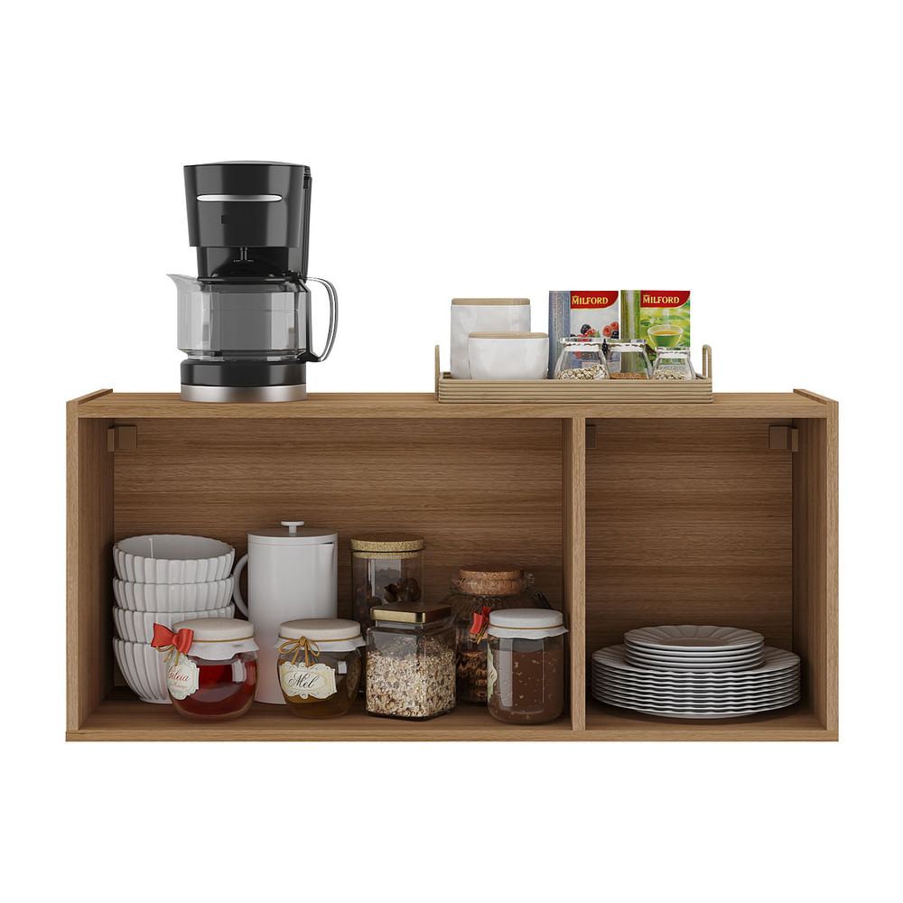 Encontraproduto.com.br - Balcão De Cozinha Suspenso 3 Portas Multimóveis Mp2166 Rustic Rustic