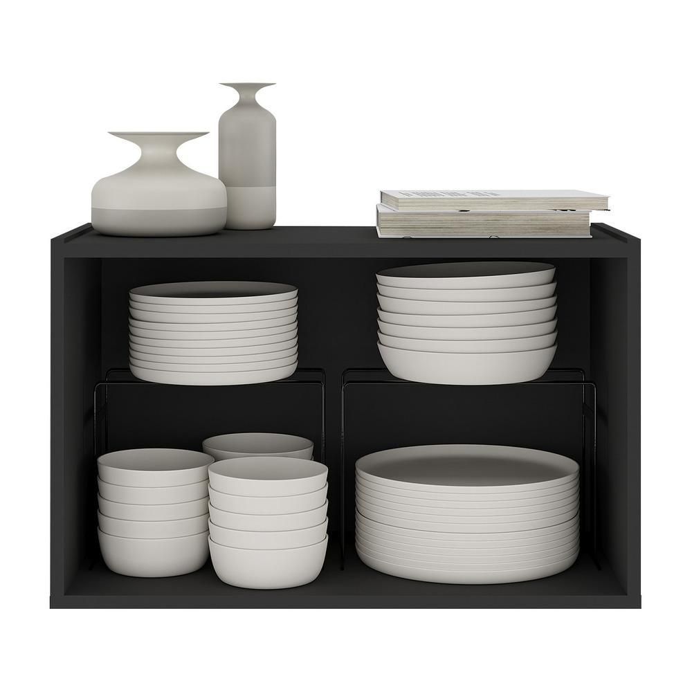 Encontraproduto.com.br - Aparador Buffet Suspenso 2 Portas Multimóveis Mp8000 Preto Preto