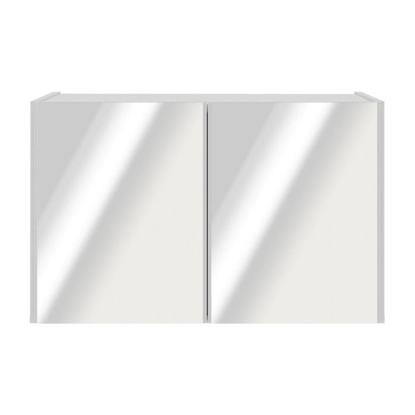 Encontraproduto.com.br - Aparador Buffet Suspenso Com Espelhos 2 Portas Multimóveis Mp8003 Branco Branco