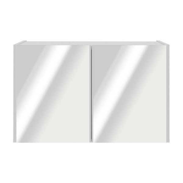 Encontraproduto.com.br - Aparador Buffet Suspenso Com Espelhos 2 Portas Multimóveis Mp8003 Branco Branco