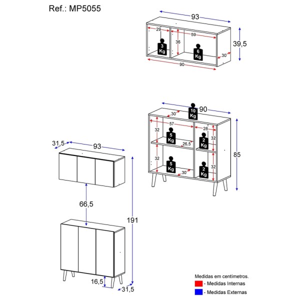 Encontraproduto.com.br - Conjunto Gabinete De Banheiro E Armário Aéreo Retrô Mp5055 Preto natural