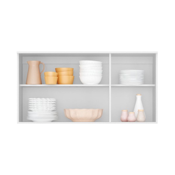 Encontraproduto.com.br - Armário Aéreo 120cm com 3 Portas Multimóveis CR20261 Branco