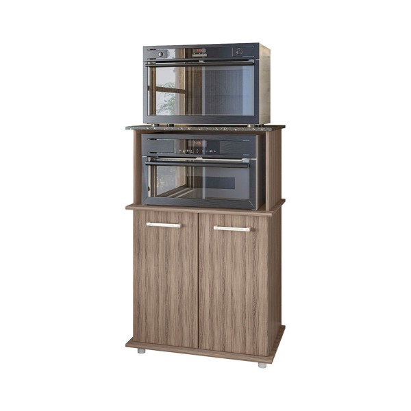 Encontraproduto.com.br - Balcão Cozinha Para Forno E Microondas Multimóveis Cr20268 Carvalho Nature Carvalho Nature