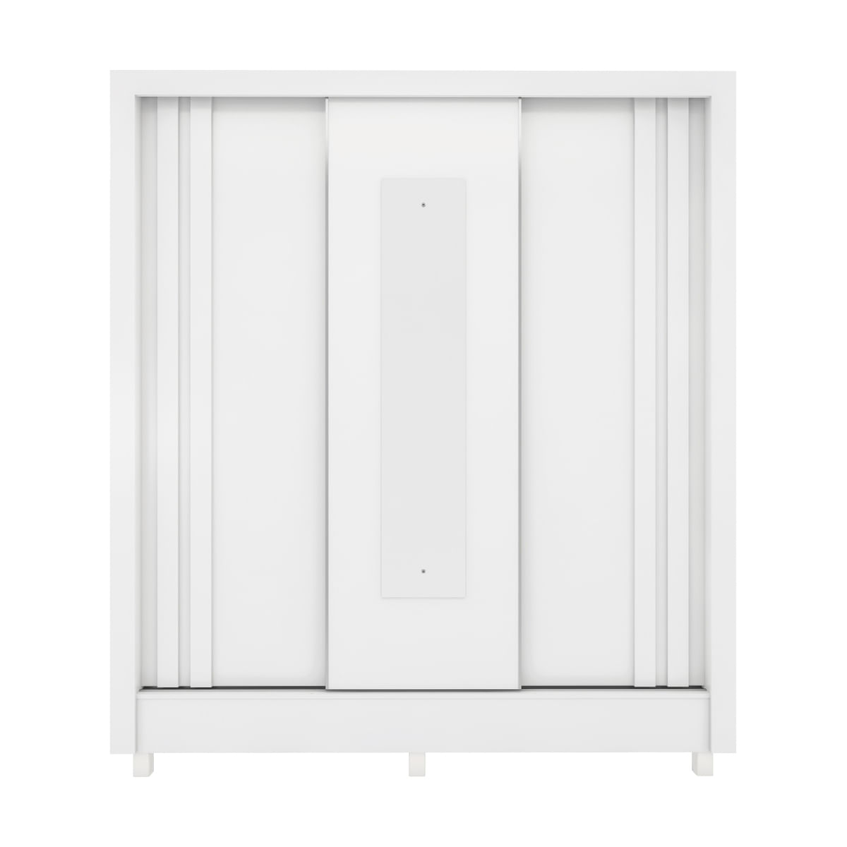 Encontraproduto.com.br - Guarda-roupas Casal Espelho 3 Ptas 2 Gav Multimóveis Cr35205 Cor Branco