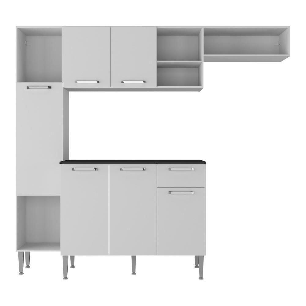 Encontraproduto.com.br - Armário De Cozinha Compacta Smart Multimóveis Mp2219 Cor Branco