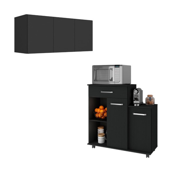 Encontraproduto.com.br - Kit Armário de Cozinha c/ Balcão Multiuso Multimóveis MP2234