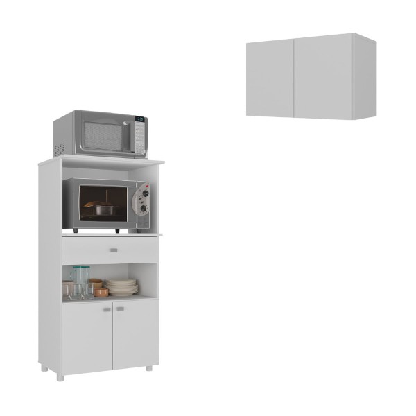 Encontraproduto.com.br - Kit Armário de Cozinha c/ Balcão Multiuso Multimóveis MP2238